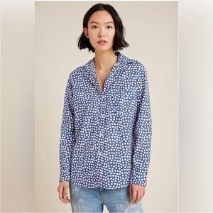 GRAYSON/ Anthropologie The Hero Daisy Print Button Up Shirt Sz XS EUC